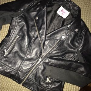 Justice Girls 12 Leather Jacket !!!Like New!!!